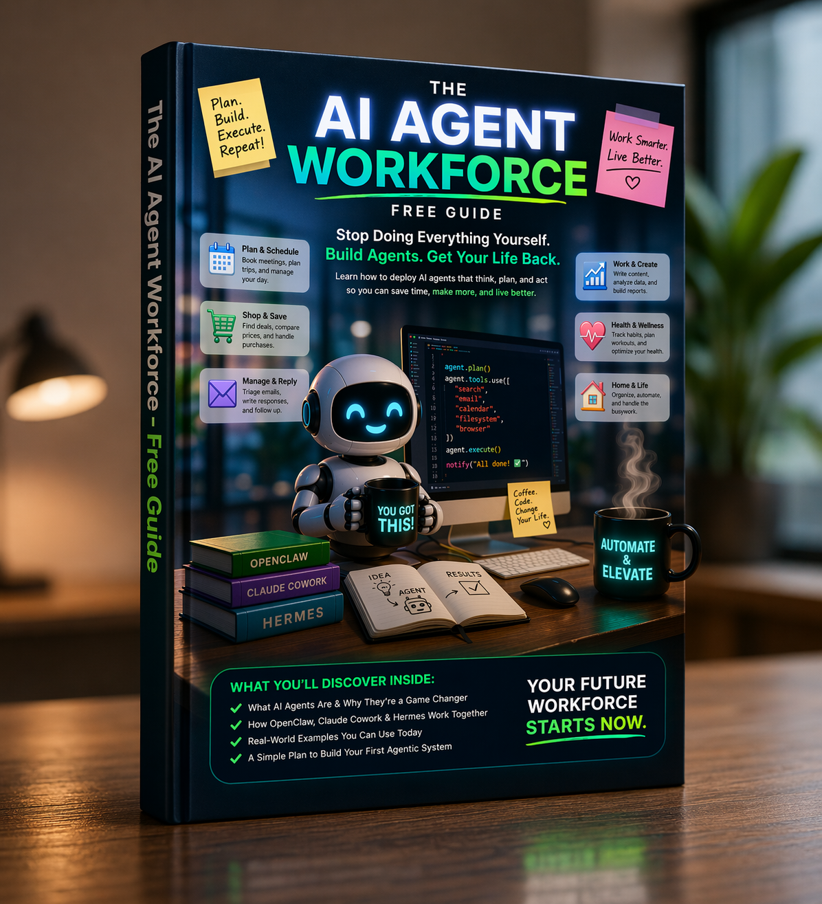 The AI Agent Workforce - Free Guide book cover
